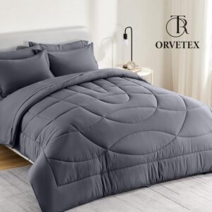 Reversible Twin/Twin XL Size Down Alternative Quilted All Season Comforter - Breathable, Premium, Soft, Microfiber