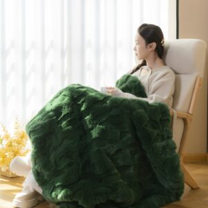 Cozy Shaggy Blankets Fluffy Blanket for Sofa ,Suitable for All Seasons,Luxury Faux Rabbit Fur Blanket