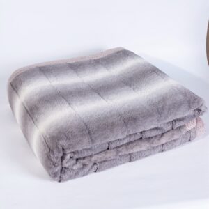 Luxury FAUX Fur Rabbit Plush Velvet Warm Thick Winter Blankets and Throws Luxury Bed Sherpa Blanket
