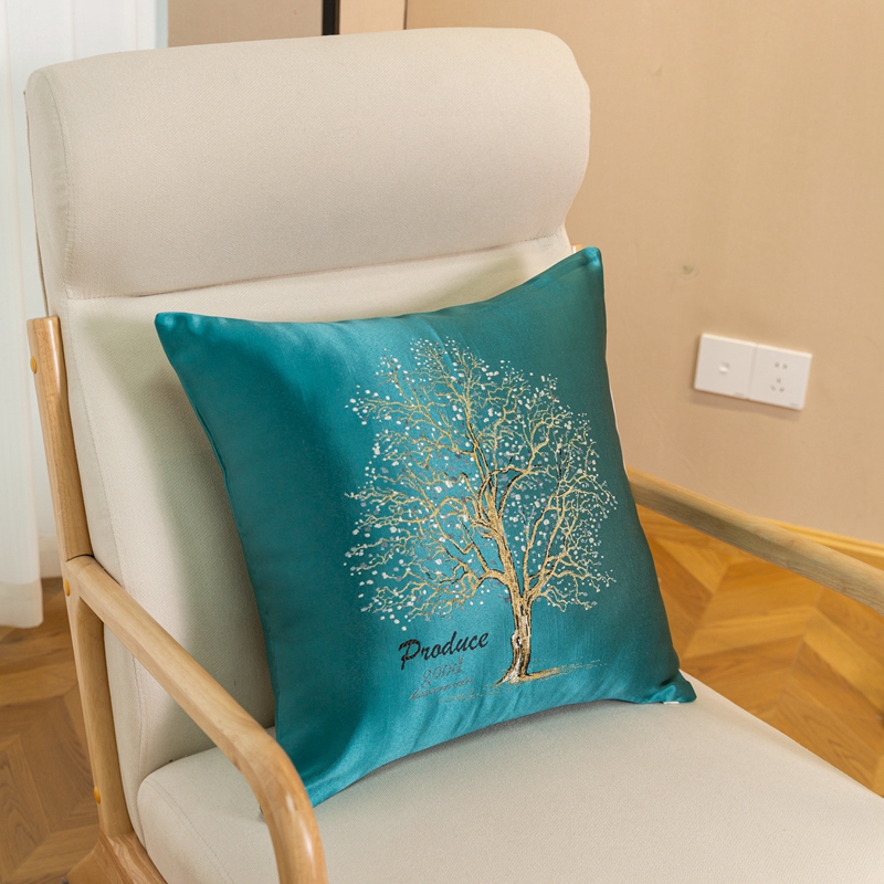 Luxury Pillow Cover with Smooth, Cool, Soft Embroidered Pillowcase Cushion Cover, Office Waist Protection, Bedroom Home Decor - Image 2