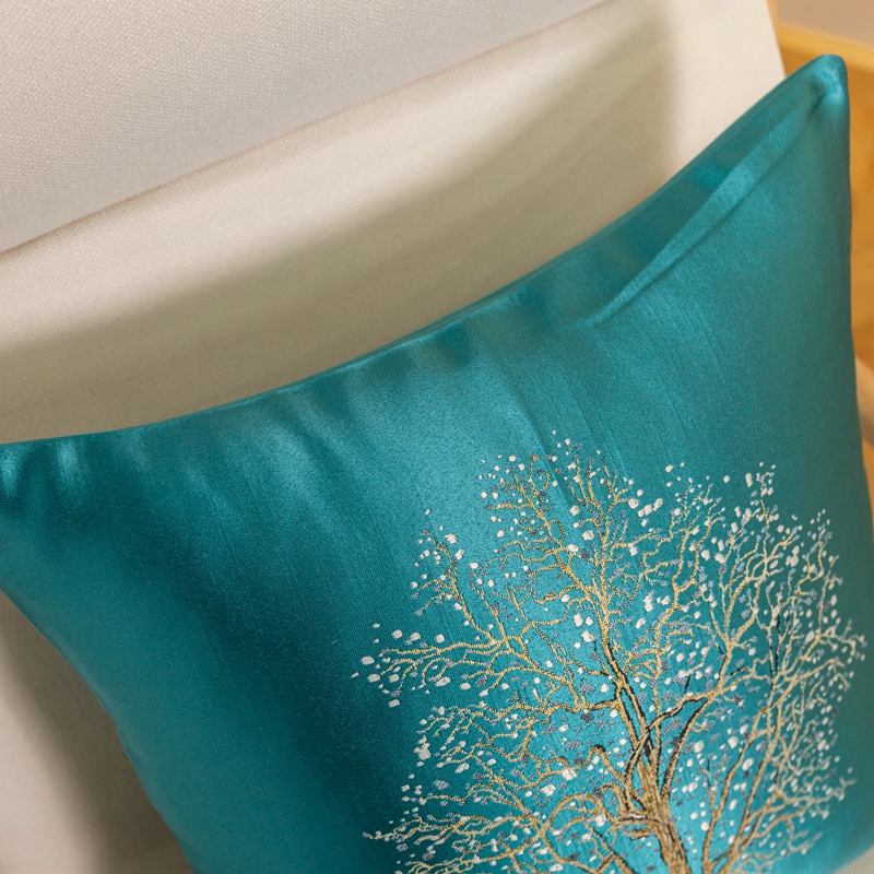 Luxury Pillow Cover with Smooth, Cool, Soft Embroidered Pillowcase Cushion Cover, Office Waist Protection, Bedroom Home Decor - Image 3