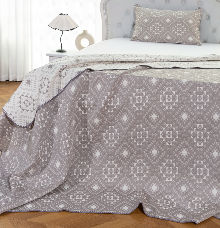 Customize Quilting Stitching Bedding Set Quilted Comforter Factory Supply Adults for Home Using - Image 6