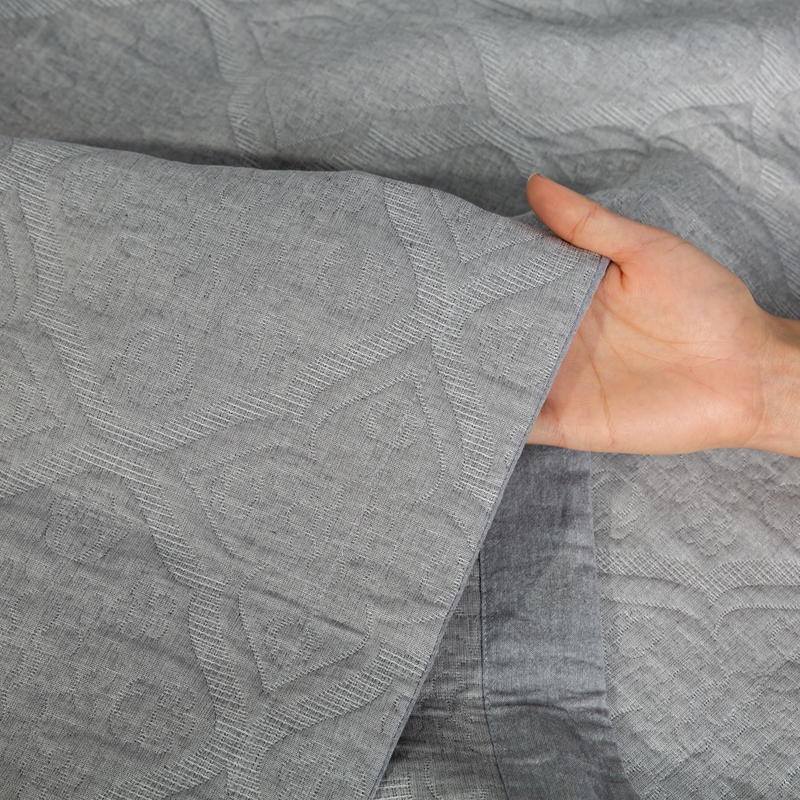 Luxury Factory Selling Quilted Comforter 100% POLY Gray Bedroom Quilting Medium Weight For Home - Image 6