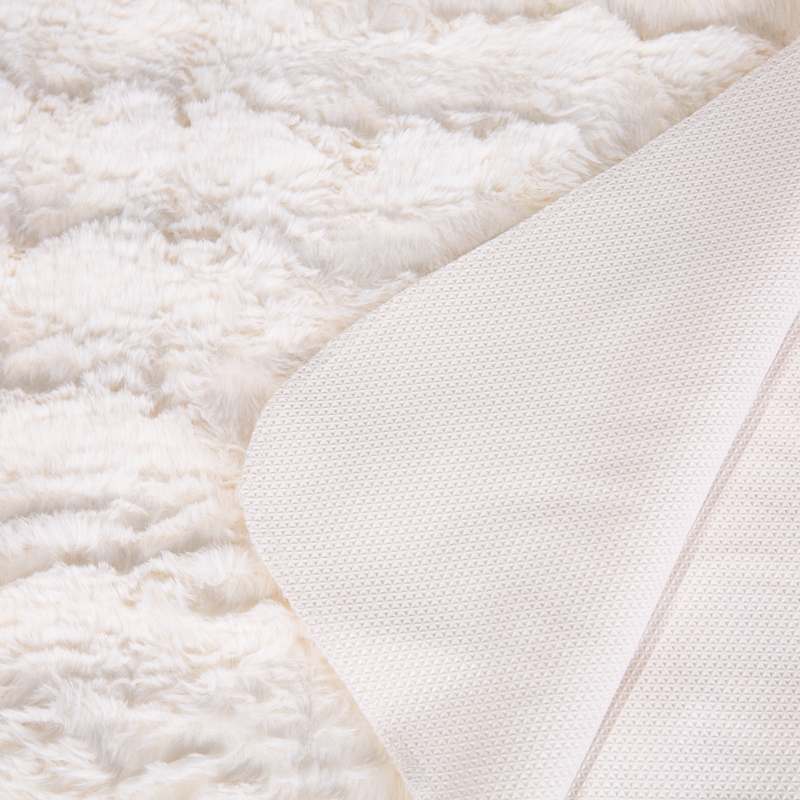 White Milky White Imitation Rabbit Fur Plush Area Rugs, Suitable for Fluffy Carpets in Bedrooms and Living Rooms - Image 5