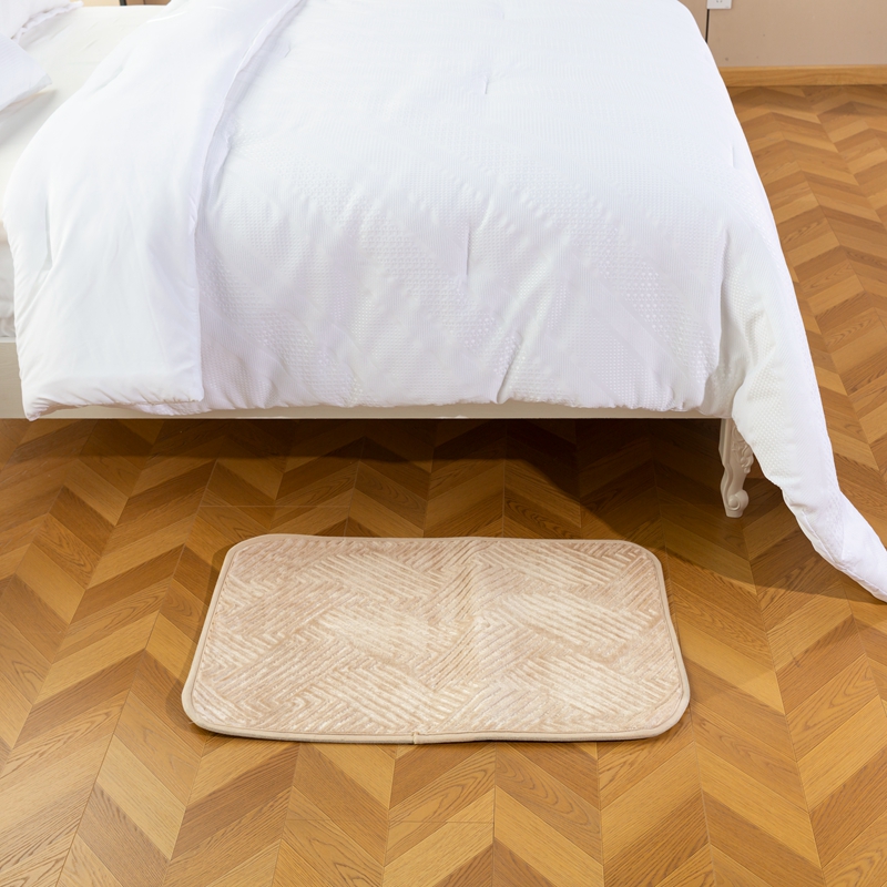 Hot Selling Solid Color Flange Entrance Rug, Anti slip Floor Mat, Washable Design, Suitable for Home Offices - Image 5