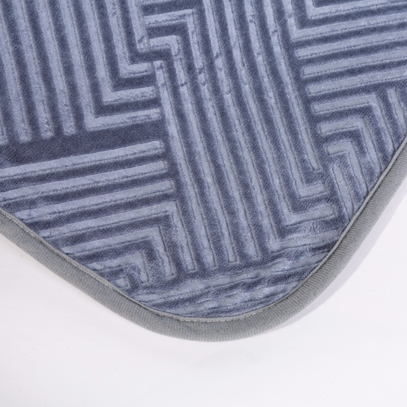 Factory Hot Selling Striped Coral Fleece Rug Woven Memory Pattern Rug, Washable and Easy to Maintain Carpet, Home and Room - Image 3