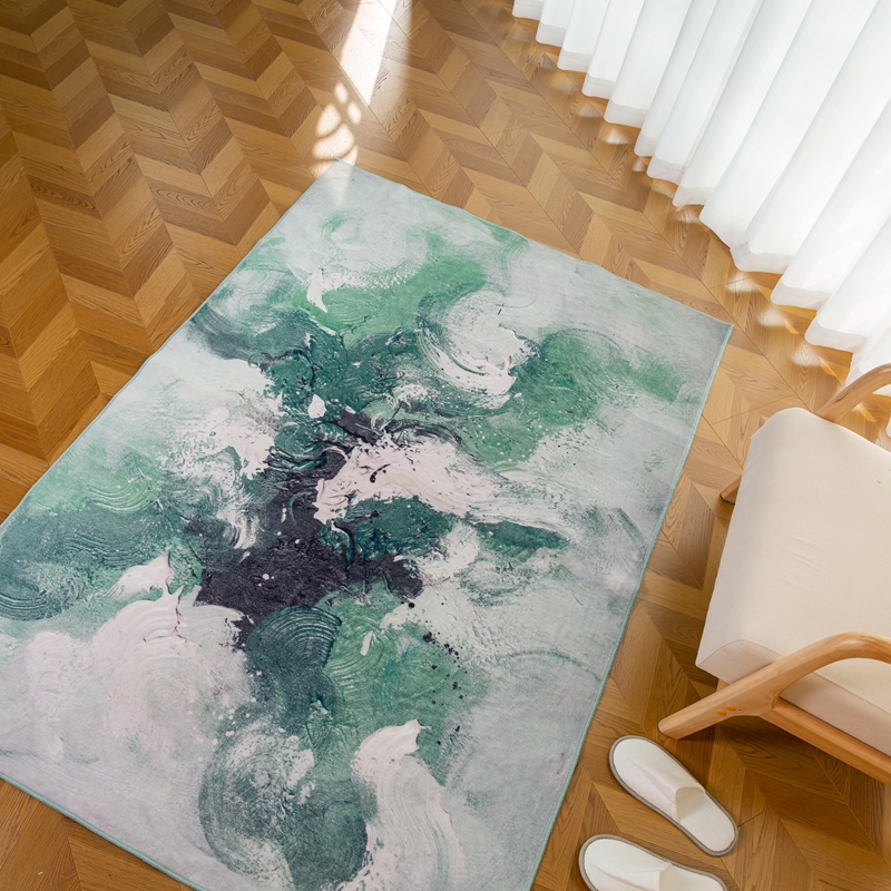 2026 Hot Selling Wave Pattern Fresh Rug Soft Carpet for Living Room and Pffice Use Soft Thick Washable Carpet - Image 2