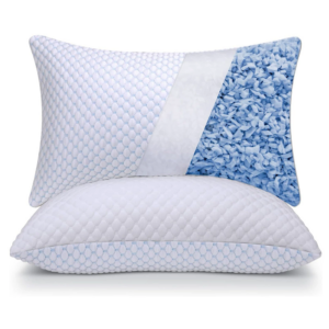 Orvetex Modern Cooling Gel Shattering Memory Foam Hypoallergenic Solid Neck Pillow Memory Cotton Pillow