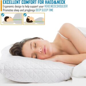 Orvetex 2016 New Modern Breathable Honeycomb Fabric Neck Support Adjustable Memory Cotton Pillow