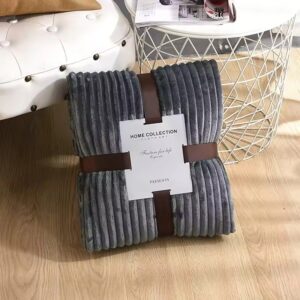 Jacquard Coral Fleece Blanket Thickened Velvet Throw Blanket Home Textiles Solid Knitted Flannel