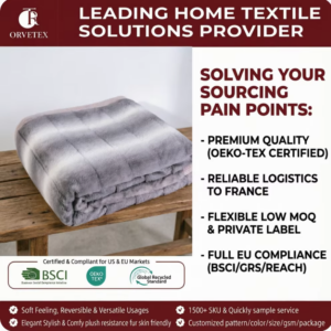 Orvetex Customized Wholesale Plush Double-sided Comfortable Fluffy Warm Anti-static Winter Flannel Blanket