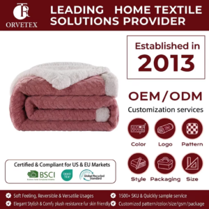 Orvetex Double Sided 100% Polyester Flannel Blanket, Super Soft and Comfortable, Suitable for Babies to Use As a Bed at Home