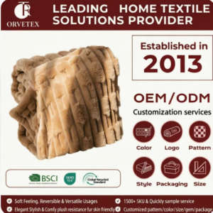 Orvetex 100% Polyester Fiber Anti Pilling Flannel Blanket Flame Retardant for Home, Office, and Outdoor Use