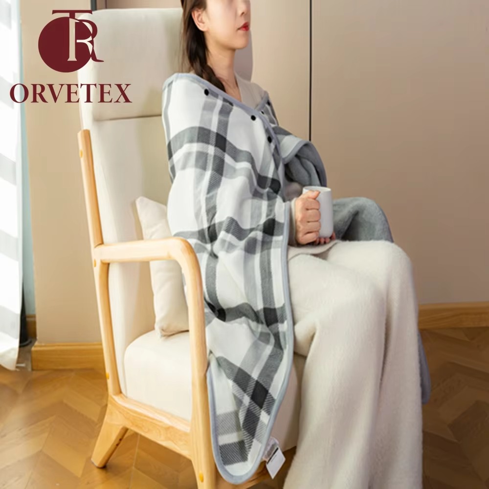 Orvetex Soft Office Wearable Thick Flannel Printed European and American Style Multifunctional - Image 3