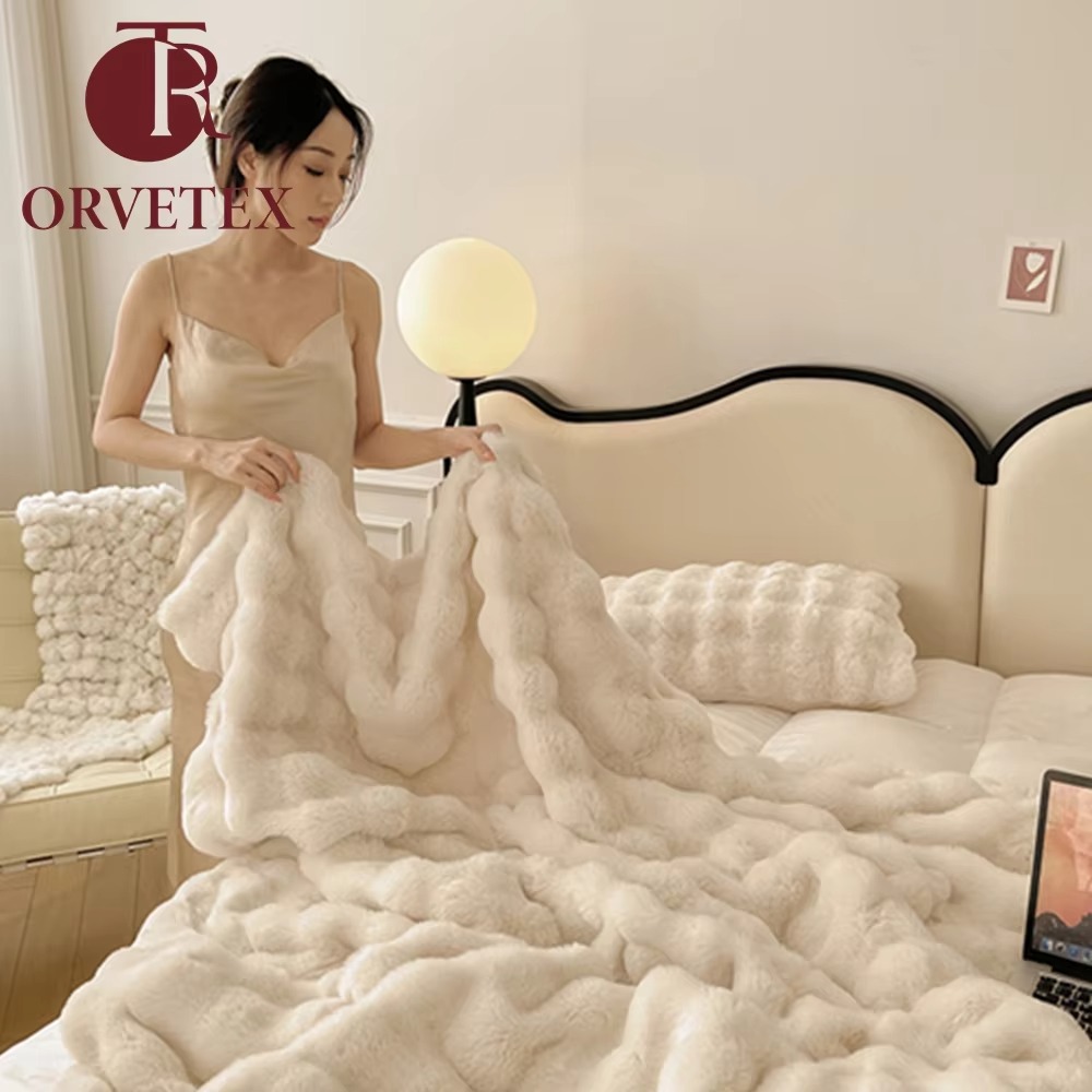 Orvetex Wholesale Flannel Blankets, Soft and Warm, High-quality, Suitable for Winter Home and Office Use