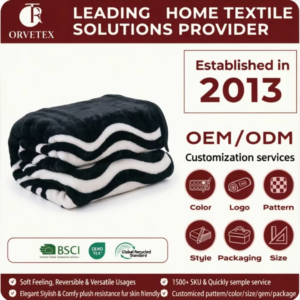 Orvetex 100% Polyester Soft Warm Throw Digital Printed Flannel Blanket for Bedroom and Sofa