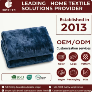 Orvetex 100% Polyester Soft Warm Dyed Flannel Blanket for Home Living Room Decorative Cover